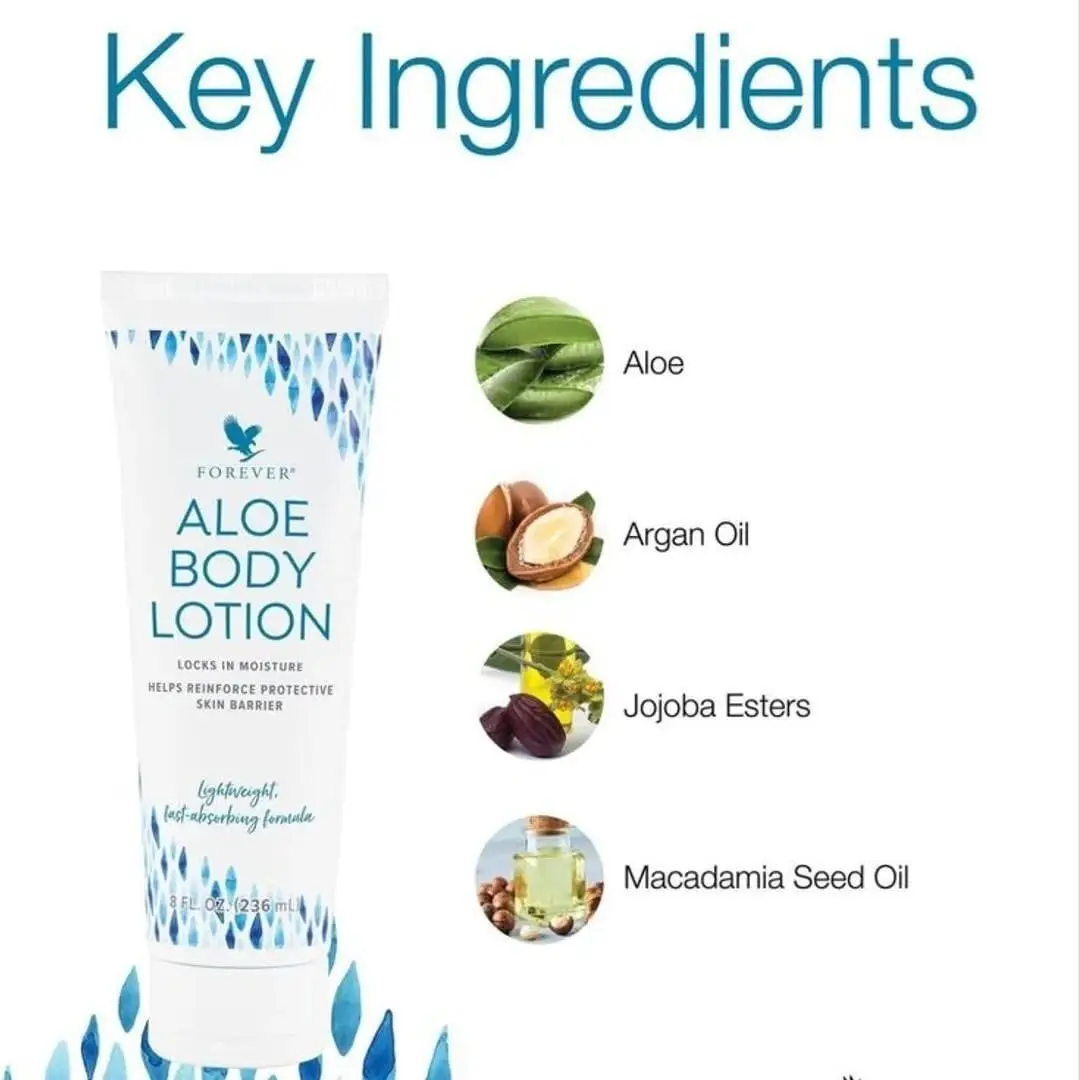الو لوشن للجسم فوريفر – Aloe Body Lotion لترطيب عميق للجسم